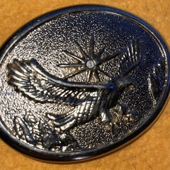 Sliver Color Eagle Belt Buckle