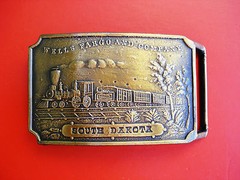 Vintage Wells Fargo and Company South Dakota Belt Buckle