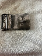 Vintage Modern Modernist Abstract Belt Buckle Brutalist
