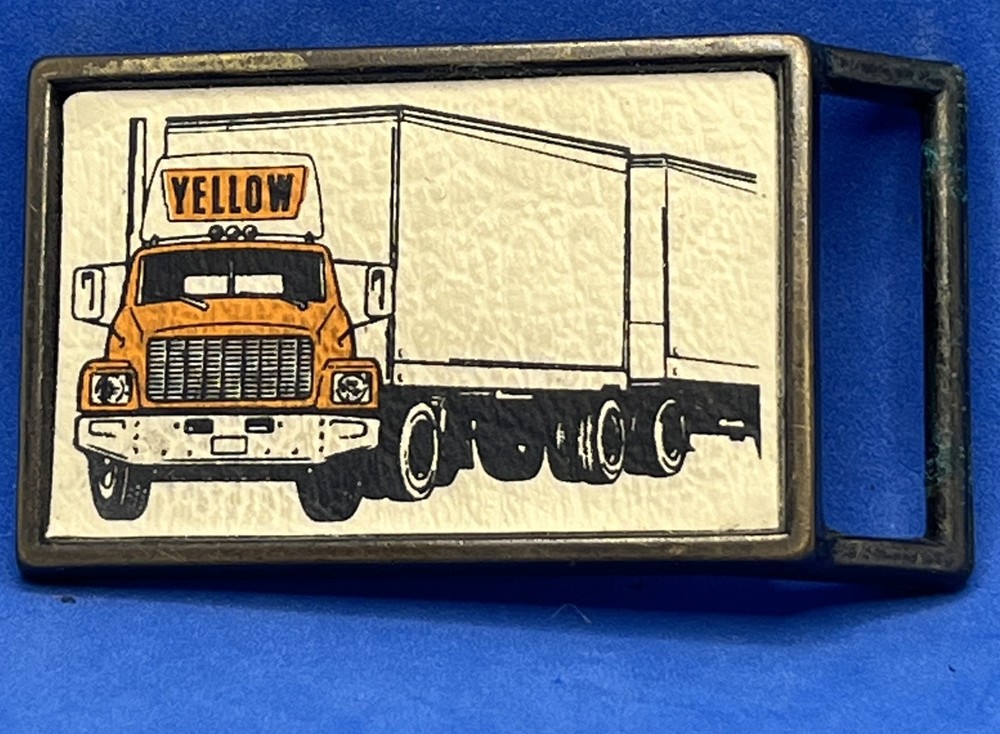 Vintage Yellow Freight Systems El Cid Belt Buckle FREE SHIPPING