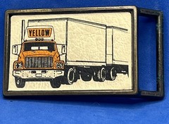 Vintage Yellow Freight Systems El Cid Belt Buckle FREE SHIPPING