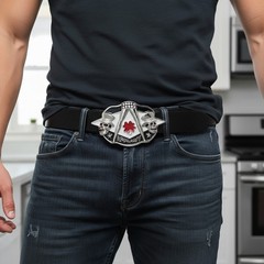 NEW Men Silver Metal Belt Buckle Skulls Women Legs Sexy Apmany Clover Leaf Party