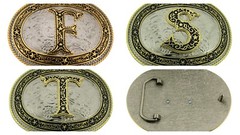 Vintage Styles Initial Letter a z Belt Buckle Western Cowboy Cowgirl rodeo Texas
