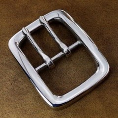 1PC Solid Stainless Steel Double Prong Belt Buckle Waistband Replacement 1-1/2&Prime;