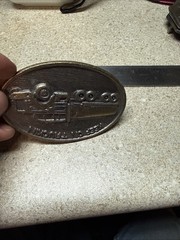 Vintage Keep on Truckin Trucking Big Rig Truck Belt Buckle Oil