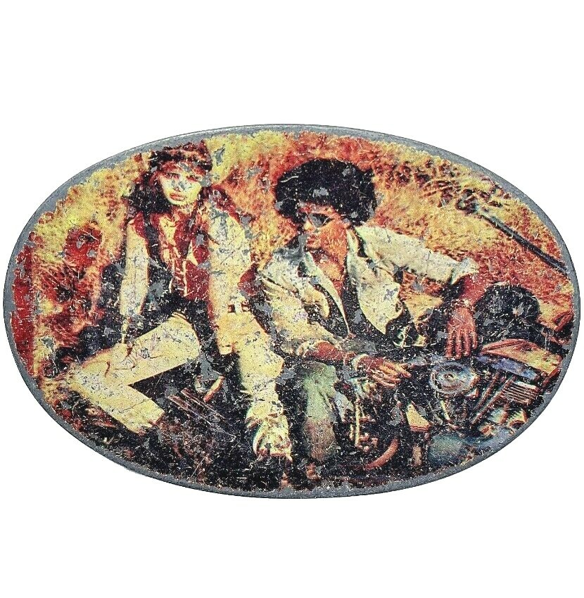 Vintage 1960&rsquo;s Hippy Motorcycle Belt Buckle