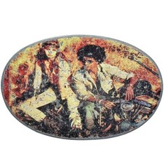 Vintage 1960&rsquo;s Hippy Motorcycle Belt Buckle