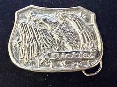 Dickies Clothing Apparel Company American Bald Eagle Promotional Belt Buckle