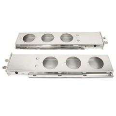 1 Pair 30 Stainless Steel Mud Flap Hanger w/Light Cutouts Loaded 2 1/2
