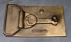 Vintage Rare Adezy Denver Pepsi Light Soda Pop 1976 Brass Belt Buckle Good Shape