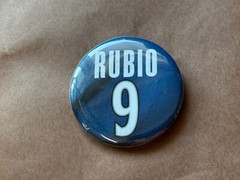Minnesota Timberwolves NBA BASKETBALL pin pinback button Round Rubio 9 Blue 2&Prime;