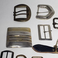 Vintage Mixed Lot of 26 Metal Belt Buckles