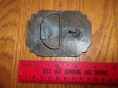Vintage Belt Buckle Train locomotive & tender Brass or bronze
