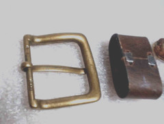Western Belt Buckle with belt keeper 3 belt posts