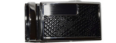 Men’s belt Buckle. Automatic sliding buckle Black and Silver Belt buckle only #7