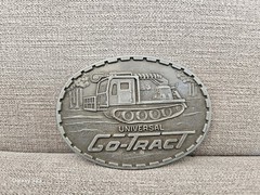 Vintage Universal Go-Tract Belt Buckle R.J. Roberts Tracked Forestry Machine