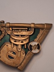 Belt Buckle SOLID BRASS Nautical Sextant Astrolabe Astrology Vintage 1982