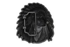 Men Silver Metal Western Fashion Buckle Cowboy Native American Indian Warrior