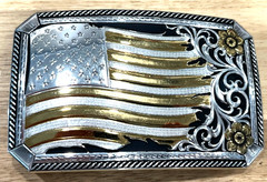 Montana Silversmiths Noble Pride American Made Belt Buckle AM57910 New in Box