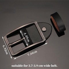 37-39mm Wide Buckle Men PU Leather Alloy Belt Buckle Head Pin Buckle Replacement