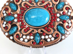 SW Style Mixed Faux Stone Belt Buckle New in Package