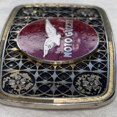 MOTO GUZZI MOTORCYCLE BELT BUCKLE-Vintage