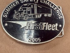 Summer Safety Challenge First Fleet 05 Driver Truckers Safety Award Belt Buckle