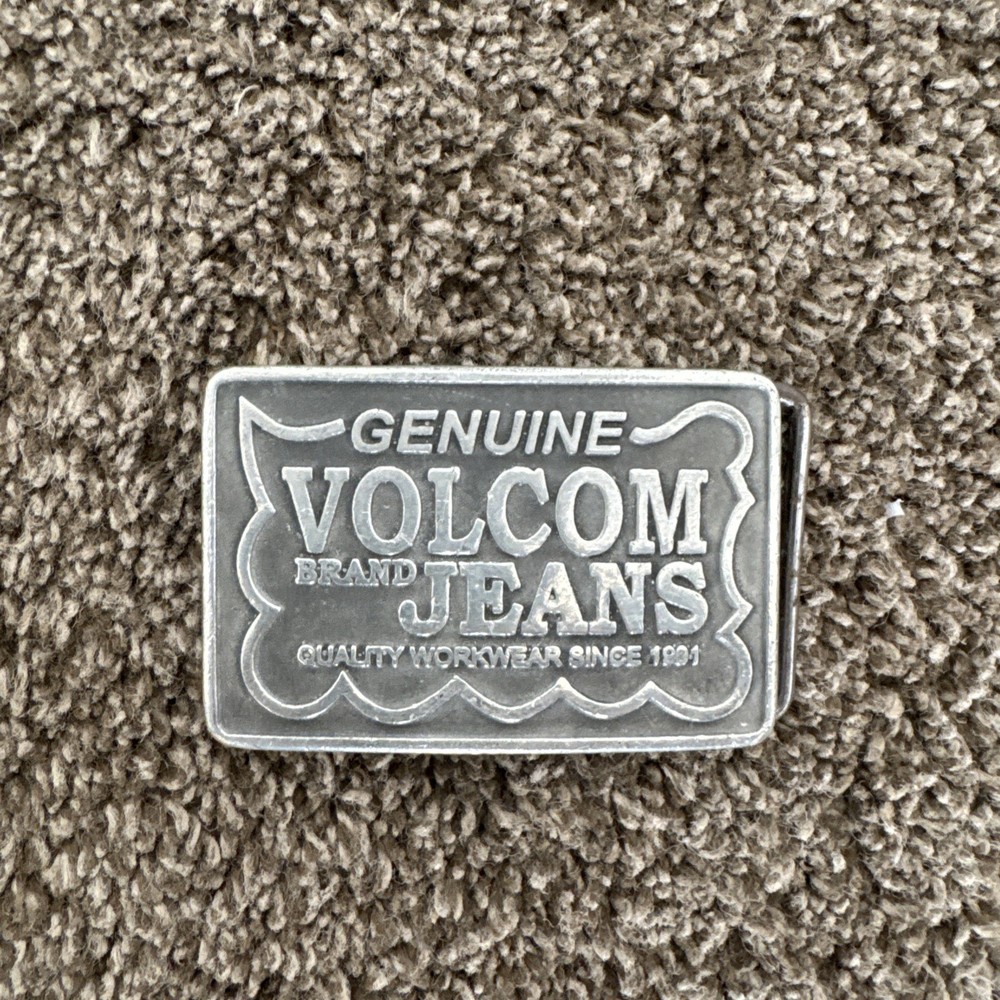 Mens Genuine Volcom Brand Jeans metal belt buckle