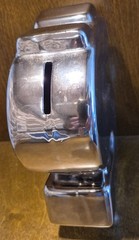 Dollar Sign Money Coin Bank Chrome Coloured