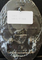 1991 Kansas State Fair Brass Belt Buckle Hutchinson The Present Limited Edition