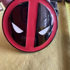 Marvel Heroes Deadpool Graphic Belt Buckle Black Red Clamp Closure Anchor