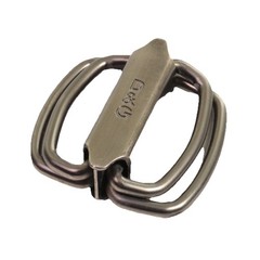 Dolce & Gabbana D&G Logo Silver Tone Metal Belt Buckle For Fabric Belts