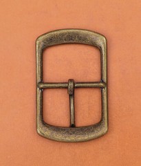 Antique Brass Center Bar Belt Buckle for Leather Belt Replacement Fit 40mm Strap