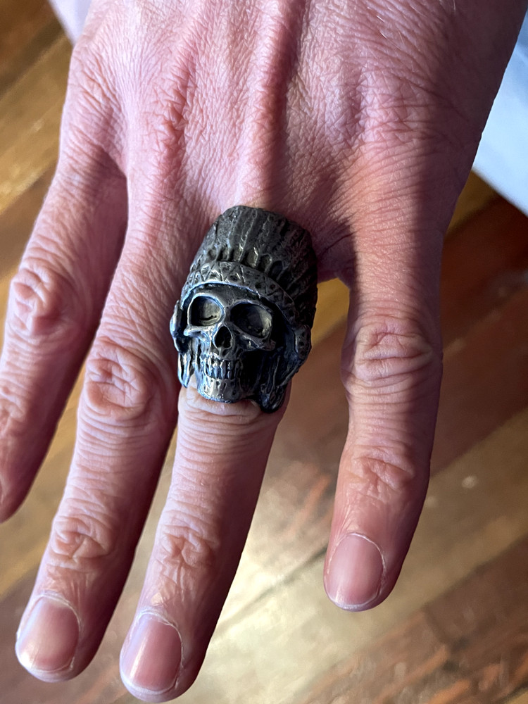 Fourspeed Metalwerks Pewter War Cry Ring Size 11