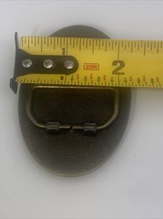 Vintage Brass Tommy Hilfiger Belt Buckle 3 1/4&Prime; x 2 1/4&Prime;