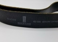 Levi&rsquo;s Leather Belt Black Two Horse Brand Limited Edition Buckle Size 42/105