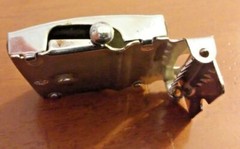 Belt Buckle w/ Slide Fastener – 2.25&Prime; Long – Replacement – Metal Sliding Secured