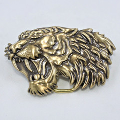 Solid Brass Tiger Belt Buckles Tongue Pin Belt Buckle Fits For 1.5 INCHES Belt