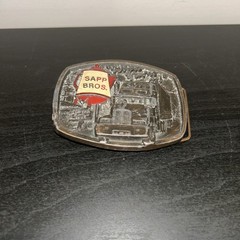 Vintage 1989 Limited Edition Sapp Brothers Belt Buckle Truck Where You’re #1