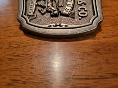 Levi Strauss Co 1873 Two Horse Brand Limited Edition Nice Used Metal Belt Buckle