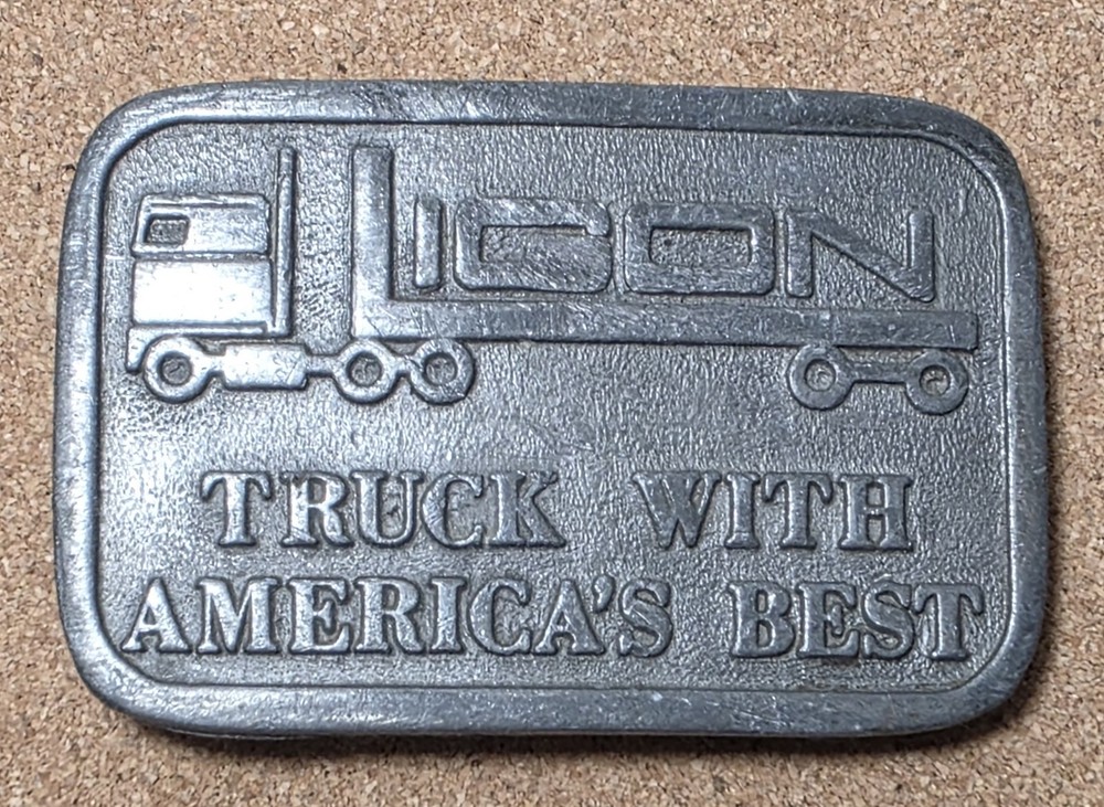 Truck With America&rsquo;s Best 1970&rsquo;s Hit Line USA Silver Tone 2&Prime; X 3&Prime; Belt Buckle
