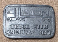 Truck With America&rsquo;s Best 1970&rsquo;s Hit Line USA Silver Tone 2&Prime; X 3&Prime; Belt Buckle