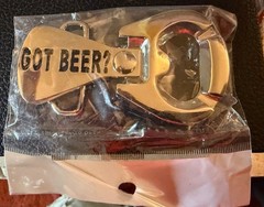 “Got Beer?” Belt Buckle Party Favor Sealed Package