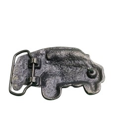 Vintage Metal Van Belt Buckle Rustic Truck Design