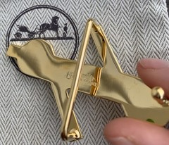 38mm Hermès H Noué belt buckle in gold-plated metal Sailor Knot New Hermes Auc
