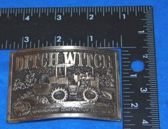 Ditch Witch Underground Construction Equipment Belt Buckle, Complete
