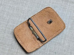 vintage HORSES handcrafted WESTERN belt buckle EQUESTRIAN leather STITCHED