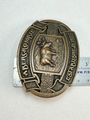 Vintage Abercrombie & Fitch Moose Belt Buckle Established 1892 Heritage