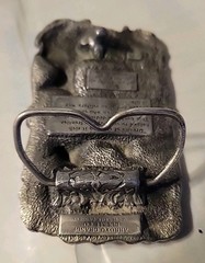 Gold Miner Prospector 3D Pewter Siskiyou ~Arroyo Grande~Belt Buckle Co. 1981