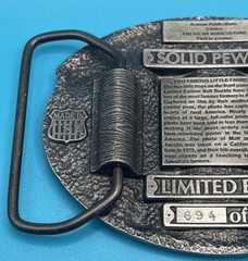 You’ve Been Farming Long? USA Reiman Publications Solid Pewter Belt Buckle /2500